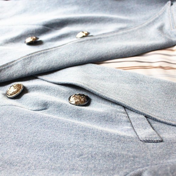 Veronica Beard Light Blue Jean Jacket - Picture 10 of 15